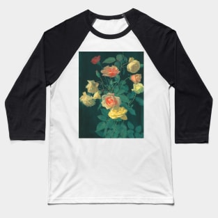 Beautiful Roses Painting Baseball T-Shirt